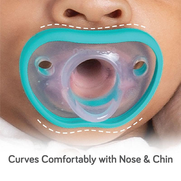 Flexy Pacifier 4-Pack Grey/Teal - Myer - RochiLou